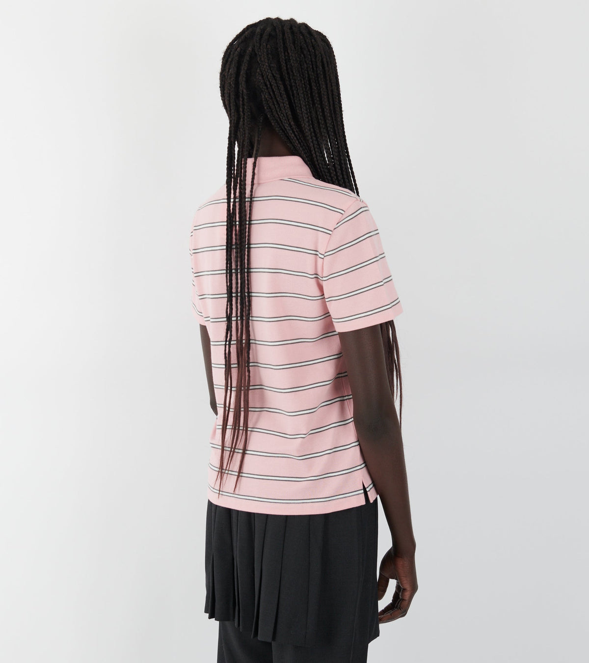 Julieta Striped S/S Polo Pink