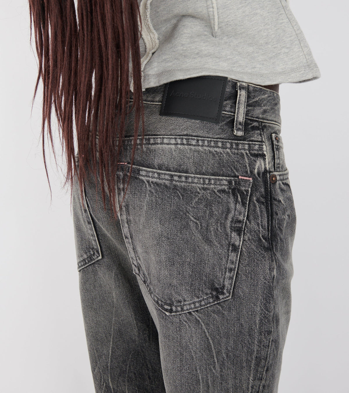 2025F Gothik Fitted Jeans Washed Black