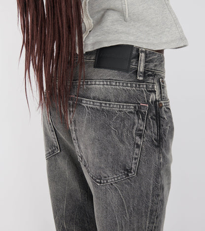 2025F Gothik Fitted Jeans Washed Black