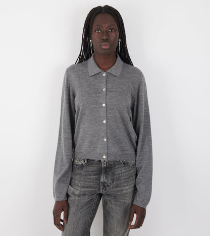 Amethyst Cardigan Grey Melange