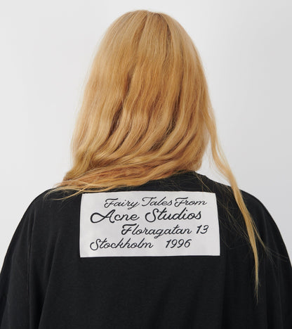 Gathered Logo T-shirt Black