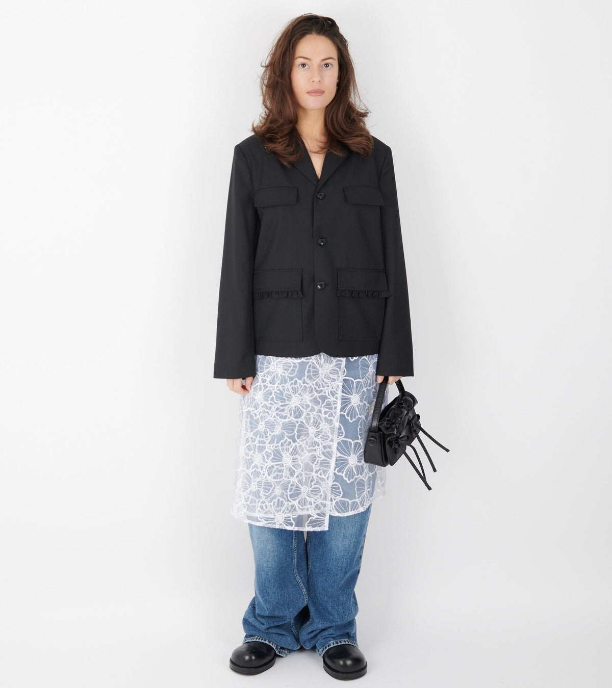 Alba Long Skirt White