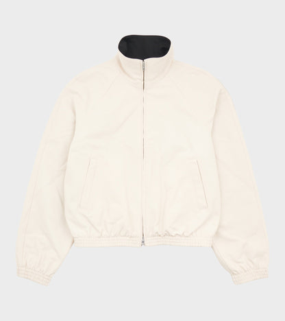 Zip Up Logo Jacket Light Taupe