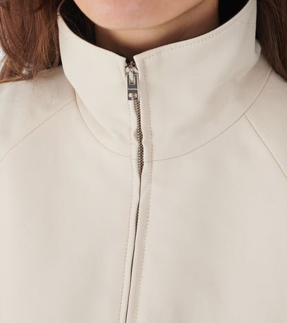 Zip Up Logo Jacket Light Taupe