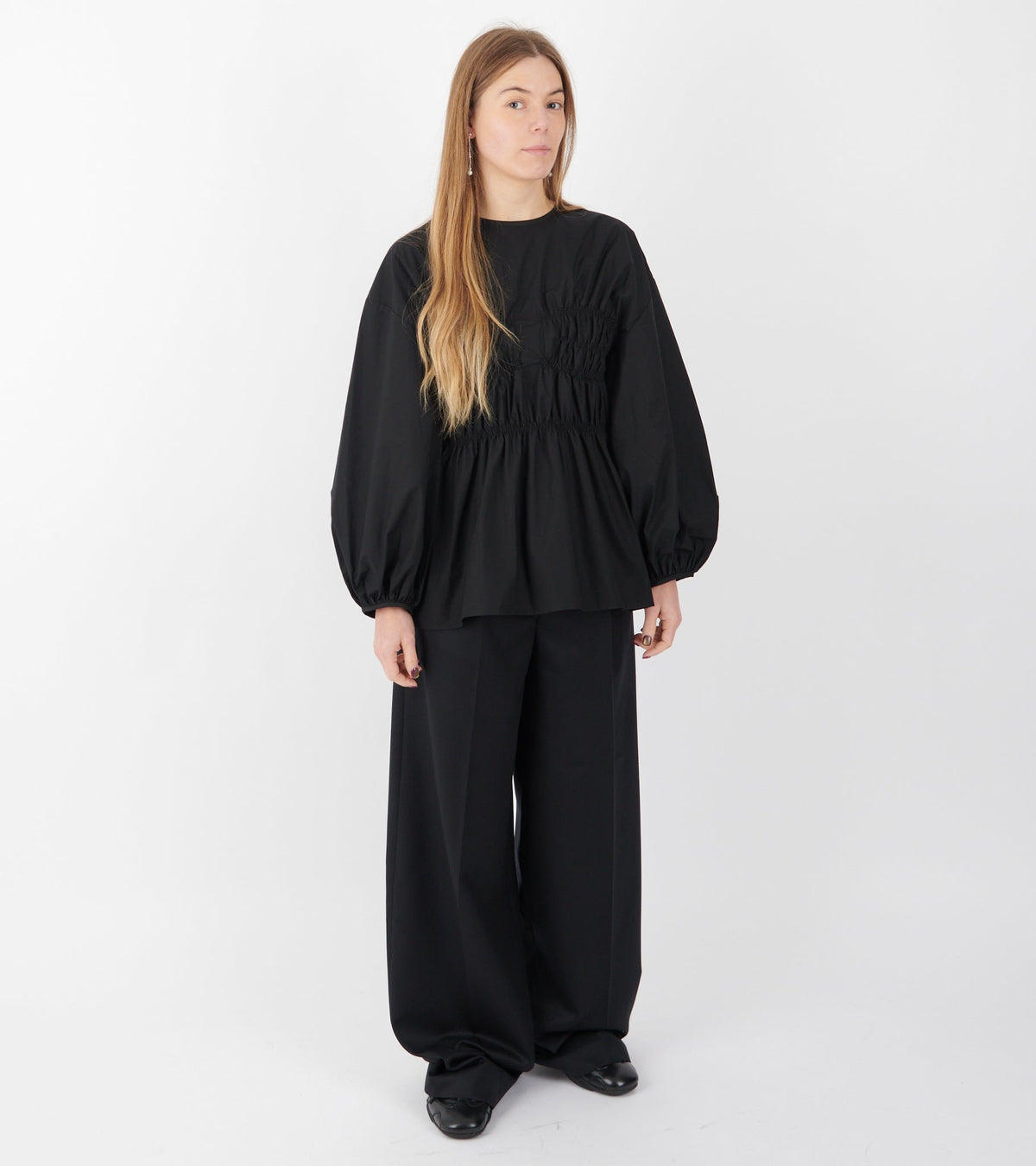 Camryn Cotton Top Black