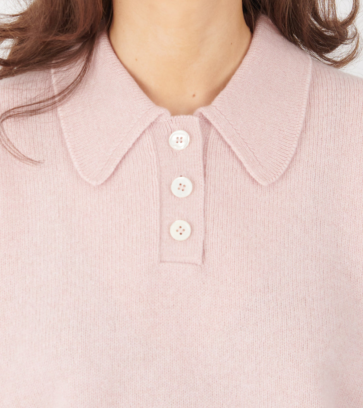 Edith Polo Shirt Pale Pink