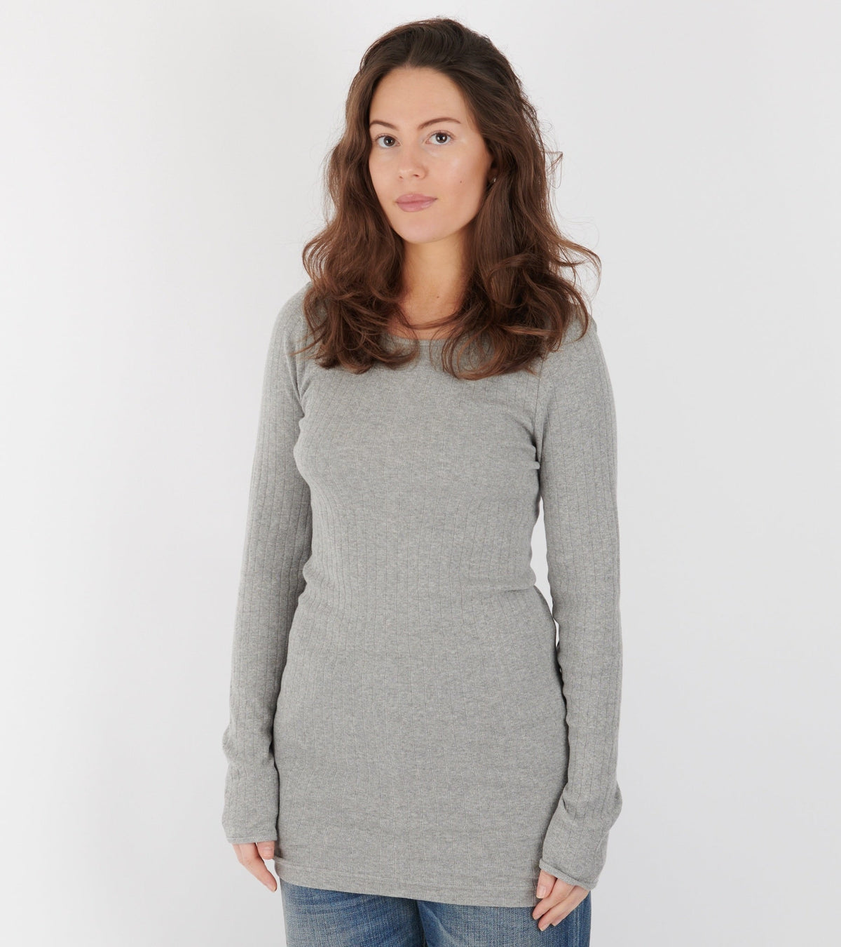 101 Rib Extra Solid Colour Light Grey