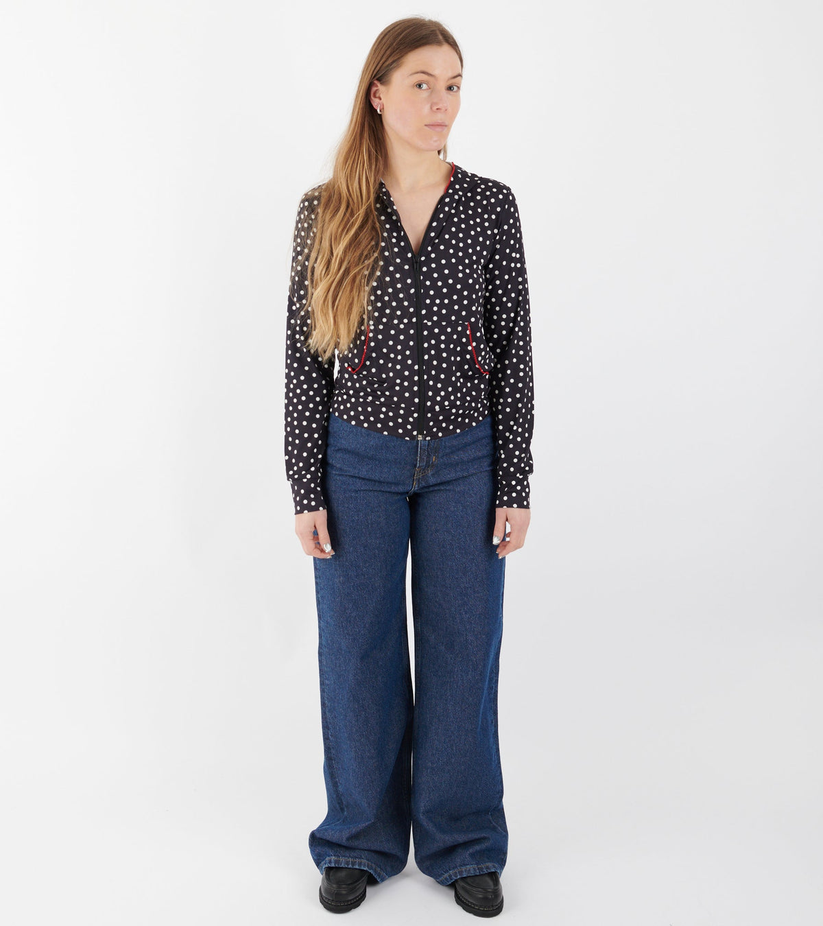 W Jane Pant Stone Washed Blue