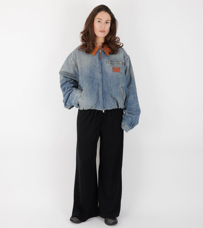 Denim Bomber Blouson Mid Blue
