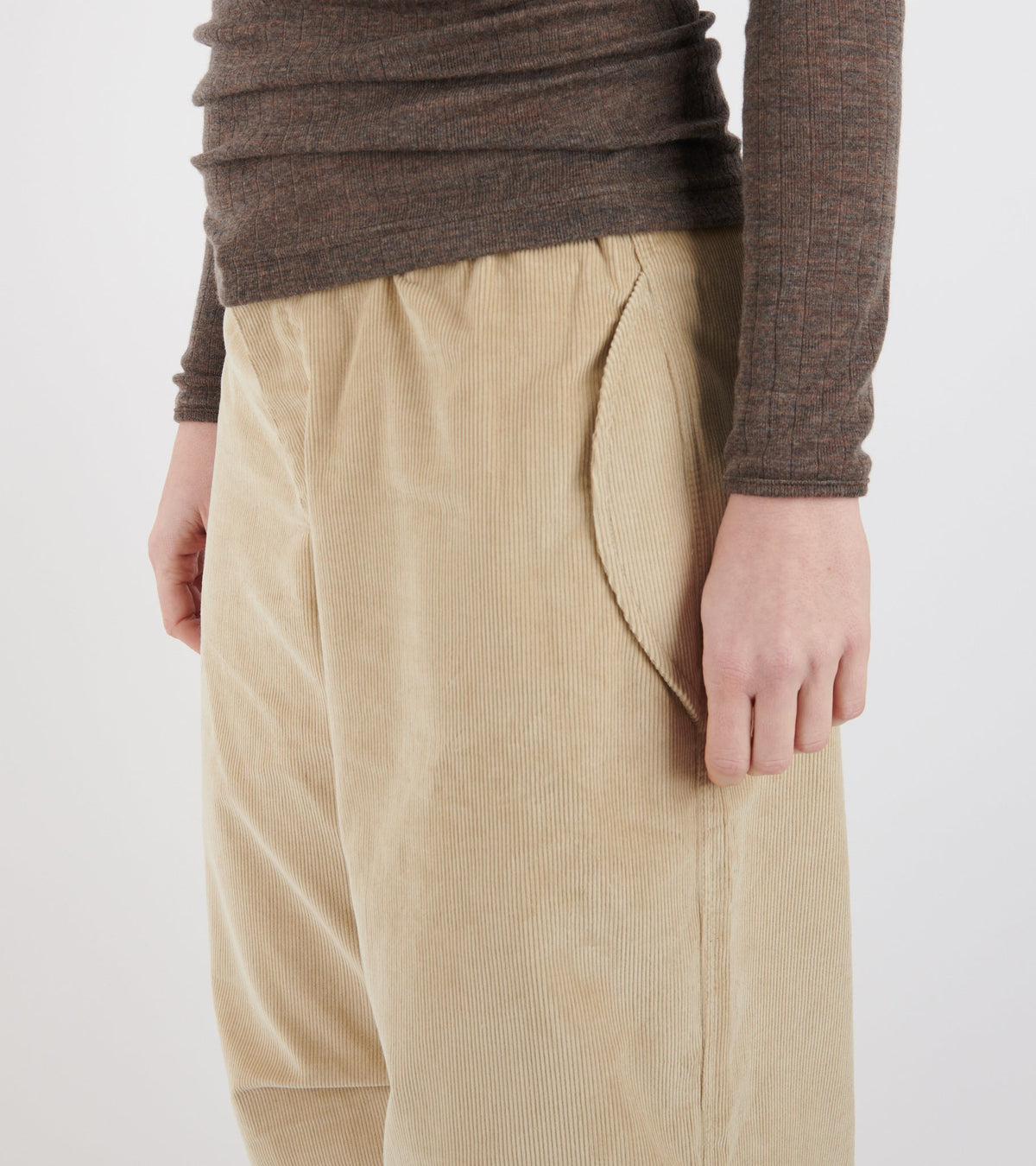 Baby Corduroy Ufo Pants Beige