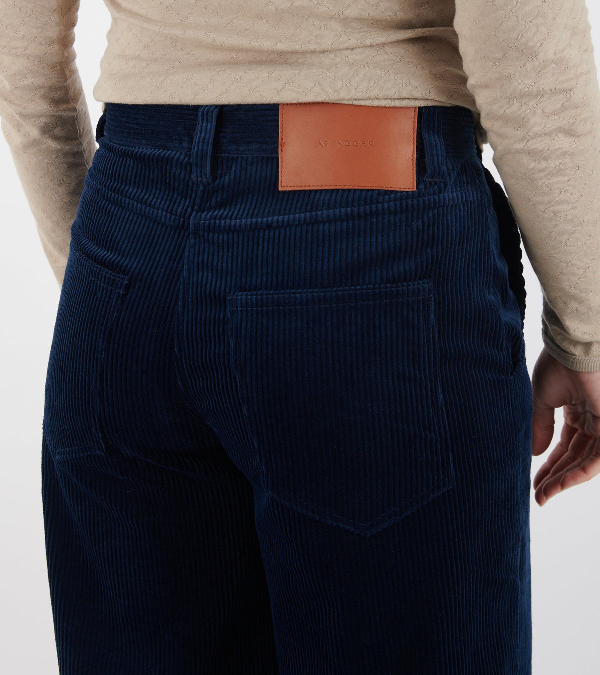 Corduroy Wide Pants Navy