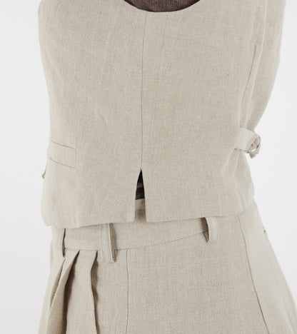Linen Vest Nature