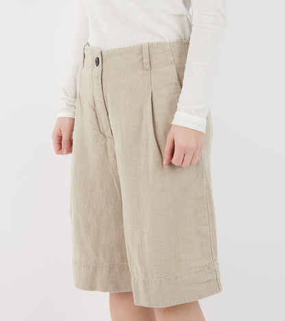 Willy Shorts Heavy Linen Pure Natural