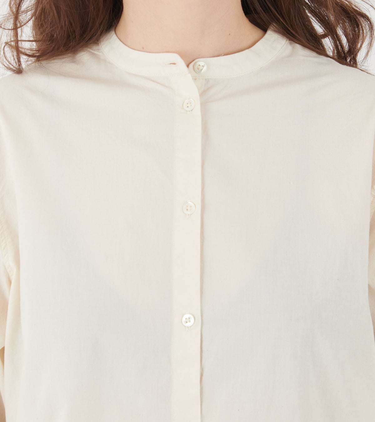 Bibs Shirt Cotton Pure Ecru