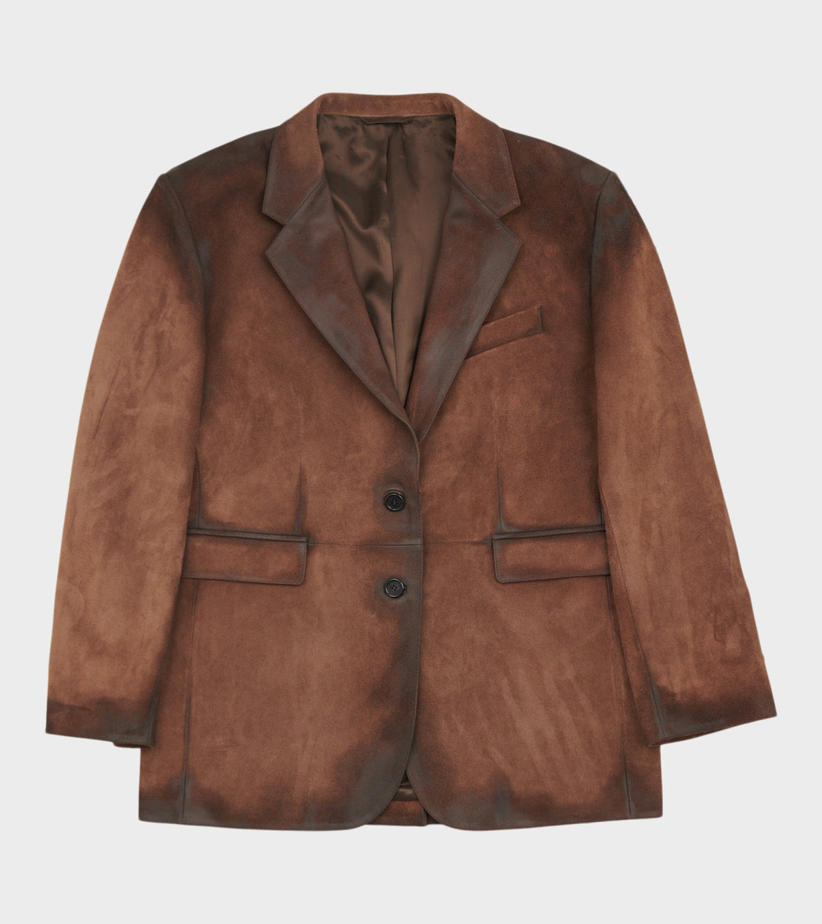 Suede Jacket Cognac Brown