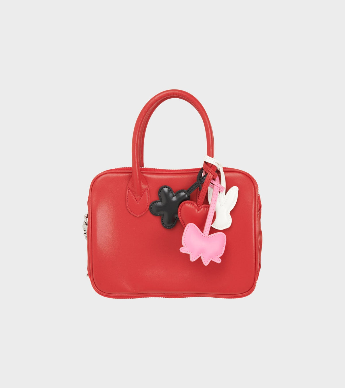 Small Zip Handbag Red