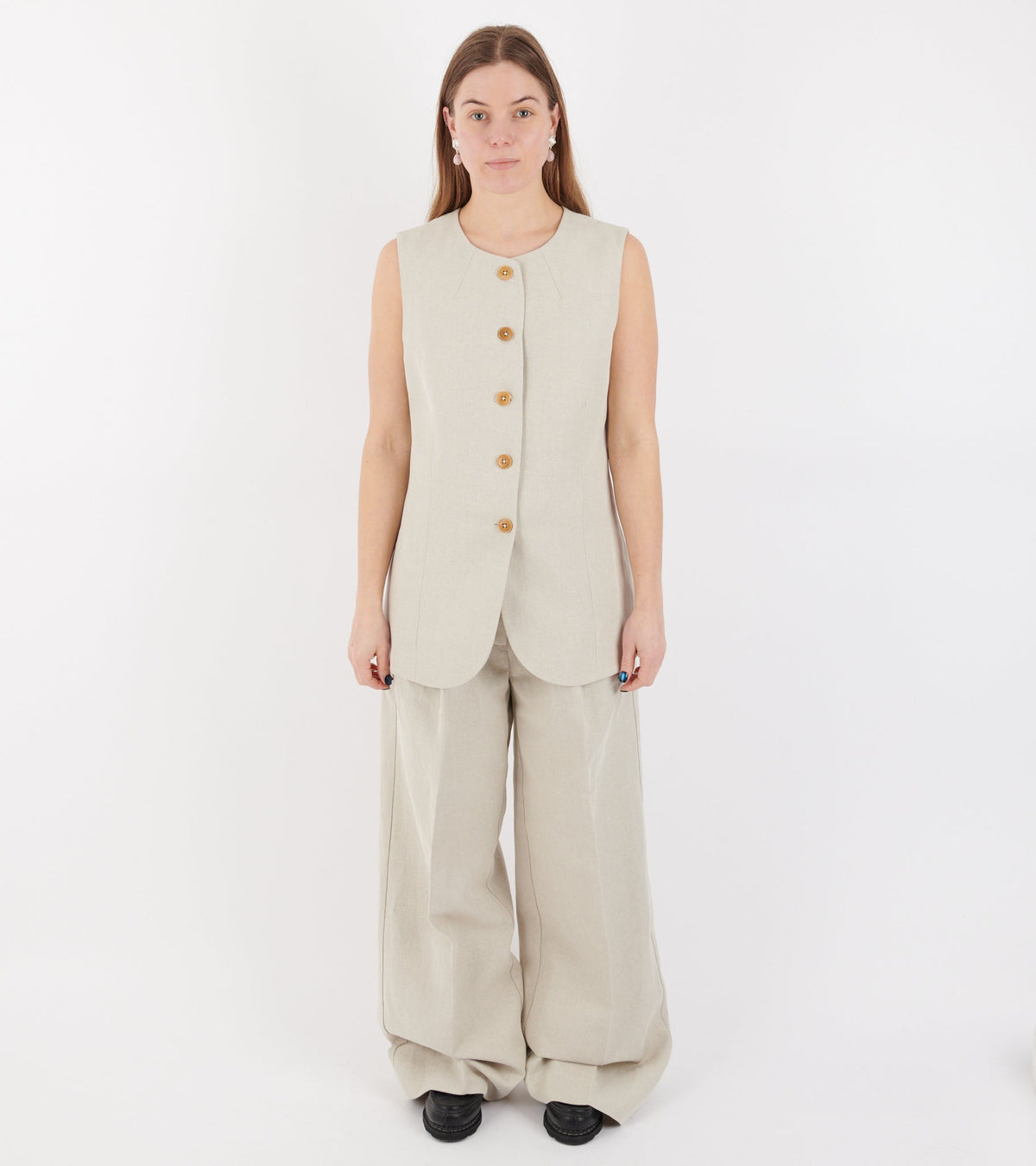 Clementine Waistcoat Natural