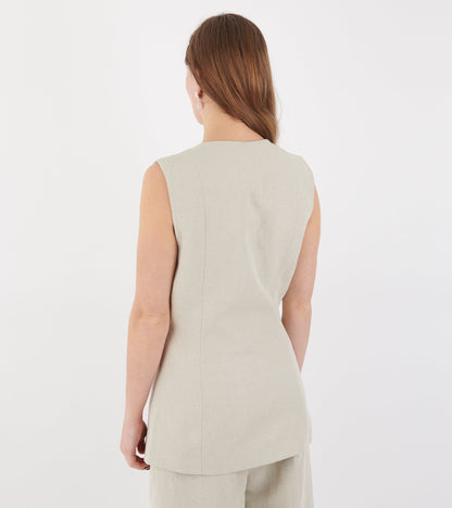 Clementine Waistcoat Natural
