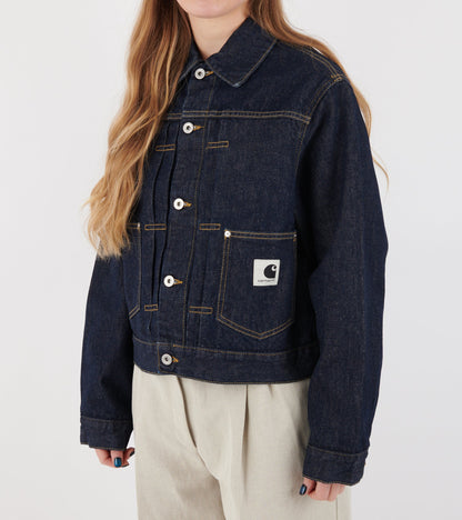 W Belmar Jacket Blue Rinsed