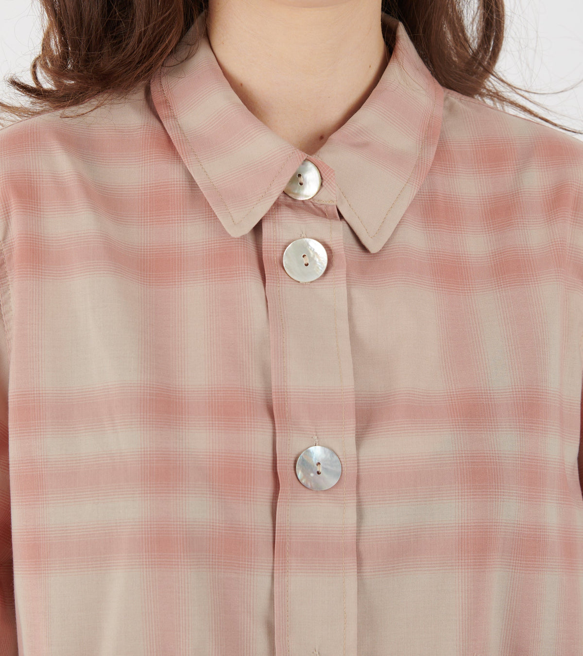 Amanda S/S Shirt Pink Check