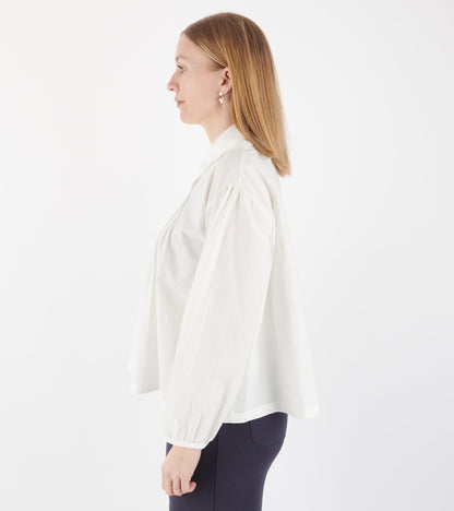 Japanese Cotton Poplin Jessie Shirt White