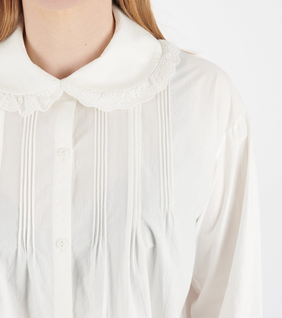 Japanese Cotton Poplin Jessie Shirt White
