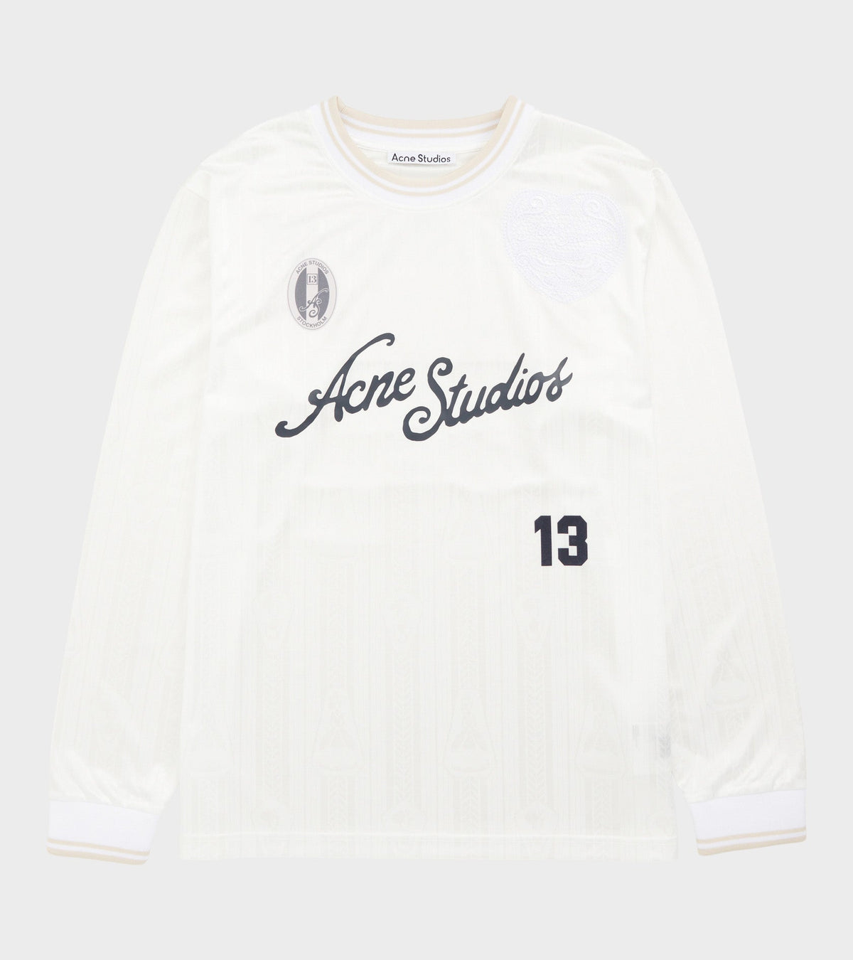 Logo Sports Jersey Top White