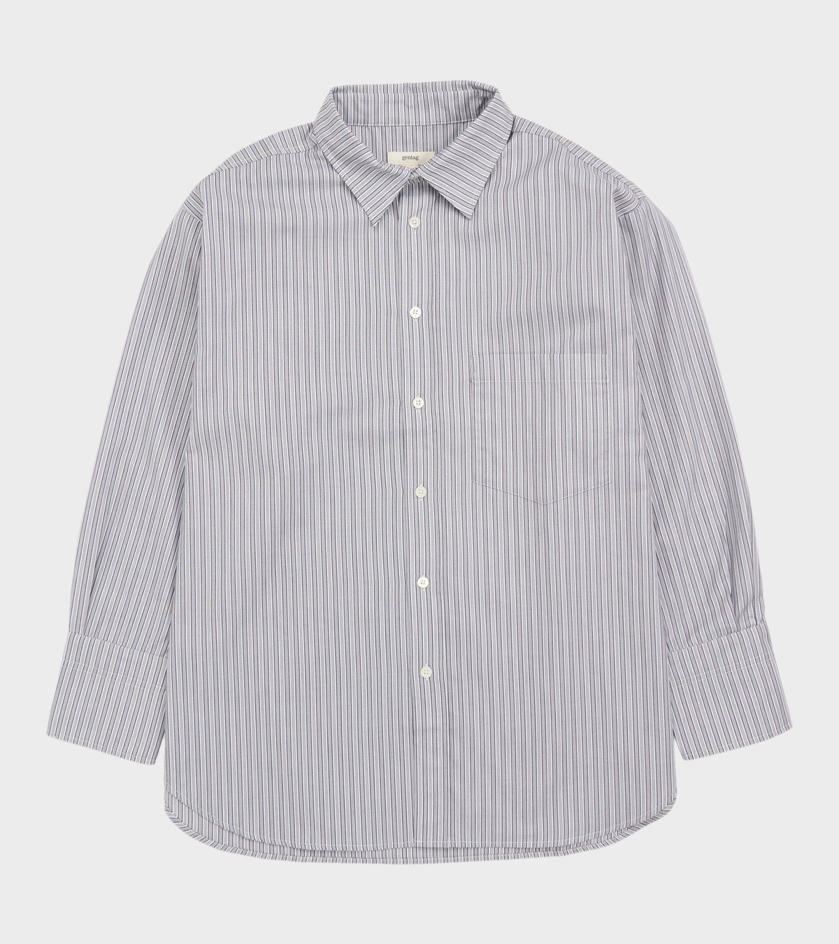 Margit Shirt Blue/Greyish Stripe