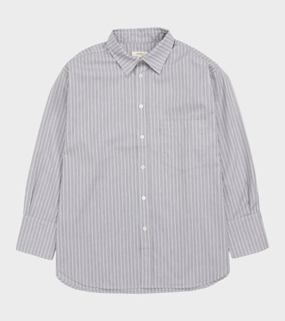 Margit Shirt Blue/Greyish Stripe