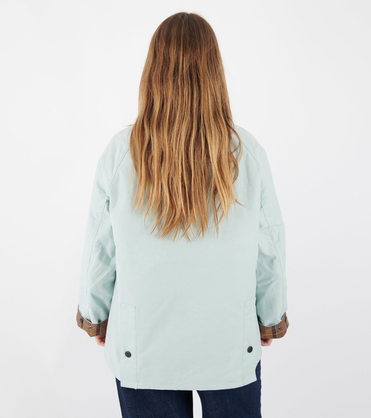 Oversized Bedale Casual Jacket Ice Blue