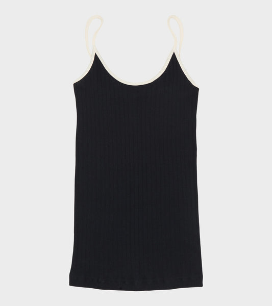 101 Strap Top Kontrast Black/Ecru