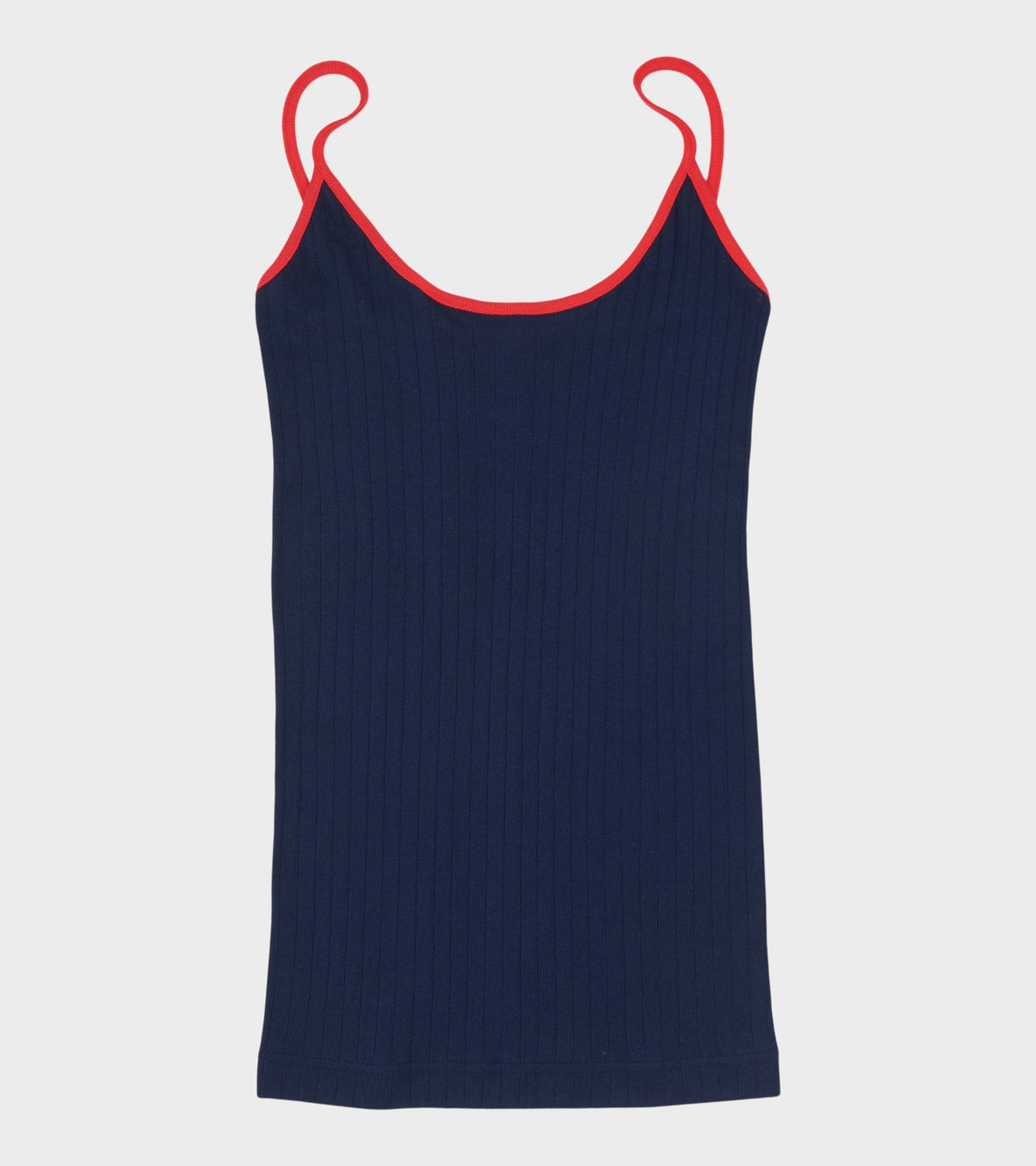 101 Strap Top Kontrast Marine/Red