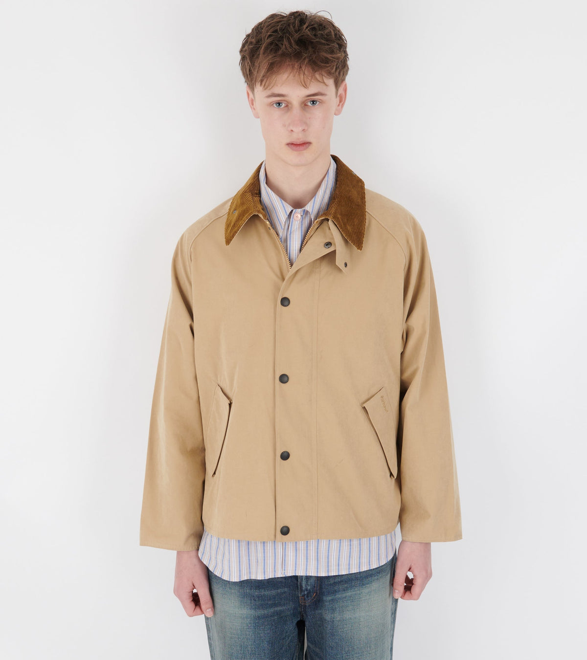 Transporter Oversized Casual Jacket Stone