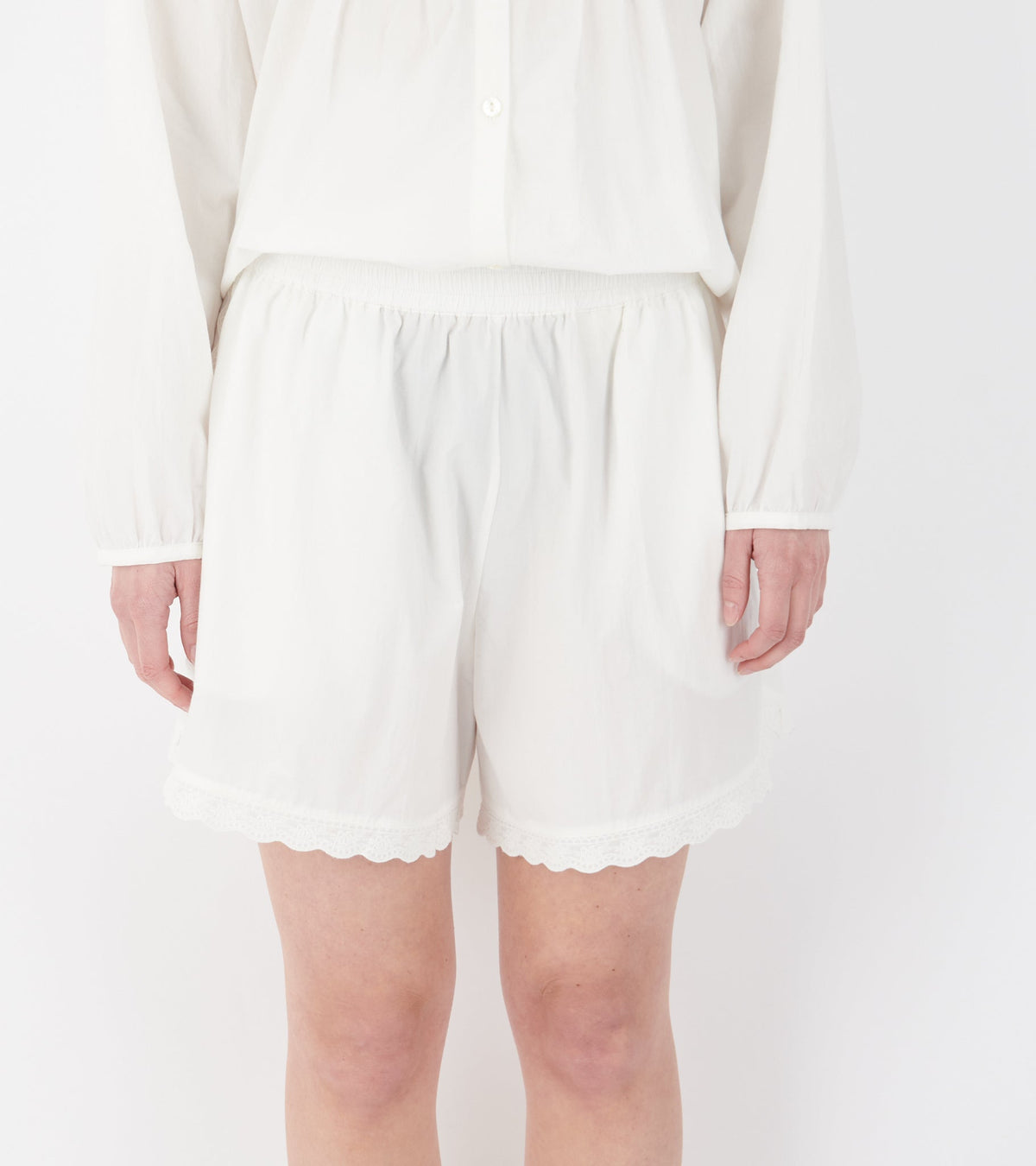Japanese Cotton Poplin Martina Shorts White