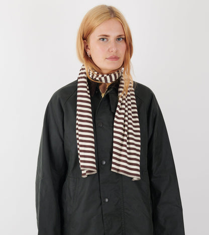 Scarf Interlock Brown/Ecru