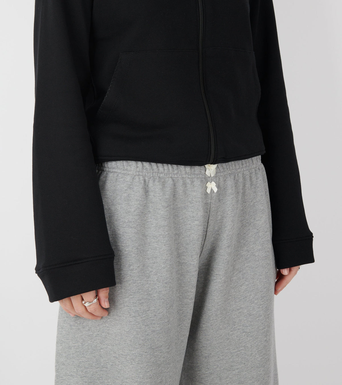 Lace Sweatpants Dark Grey Melange