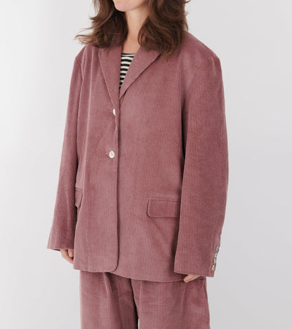 Japanese Cotton Corduroy Andie Blazer Thistle