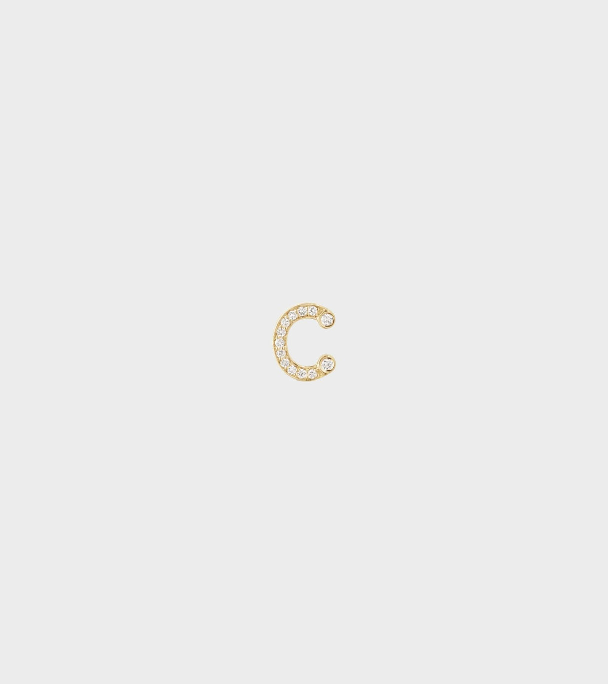 Petite C Earring Gold