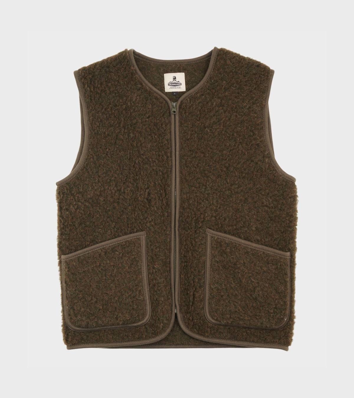 Zip Vest Khaki