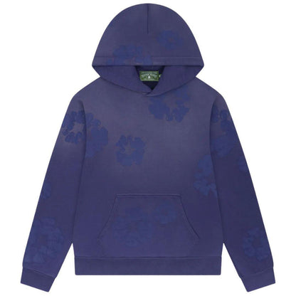 DENIM TEARS MONOCHROME COTTON WREATH HOODIE WASHED BLUE
