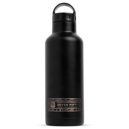 25oz Water Bottle - Vintage Black