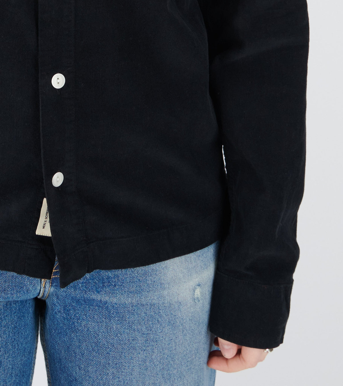 Corduroy Shirt Black