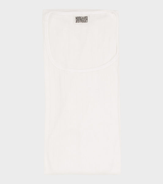 101 Rib Solid Colour White