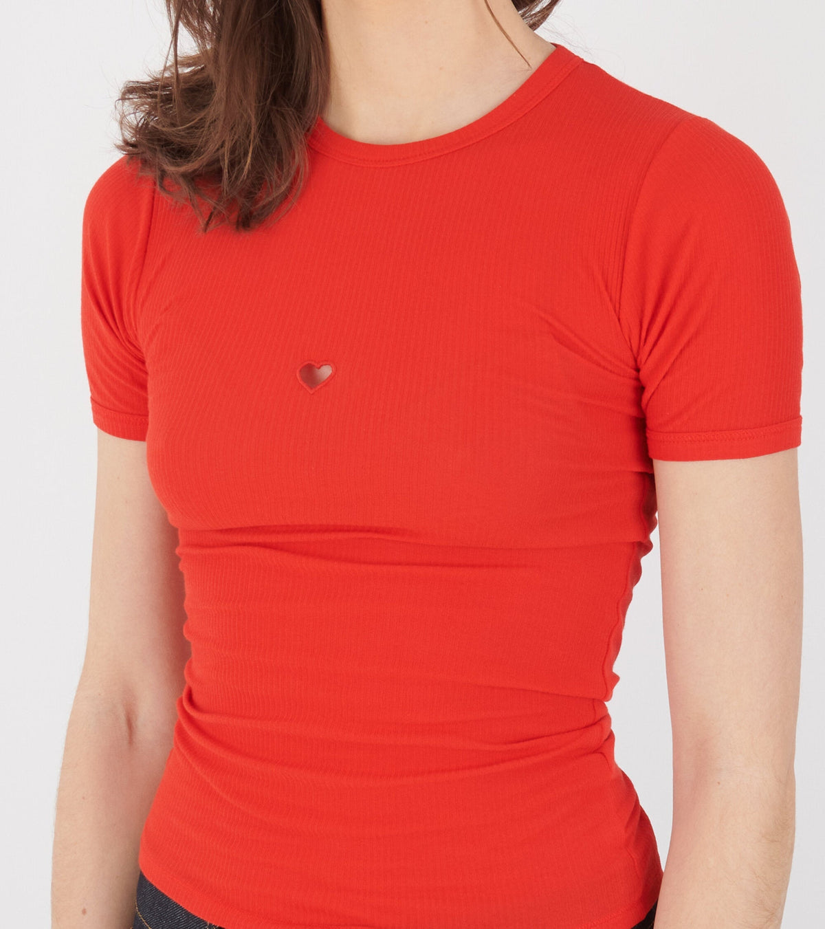 S/S Heart T-shirt My Red