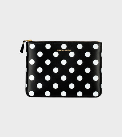 Dots Clutch Black/White