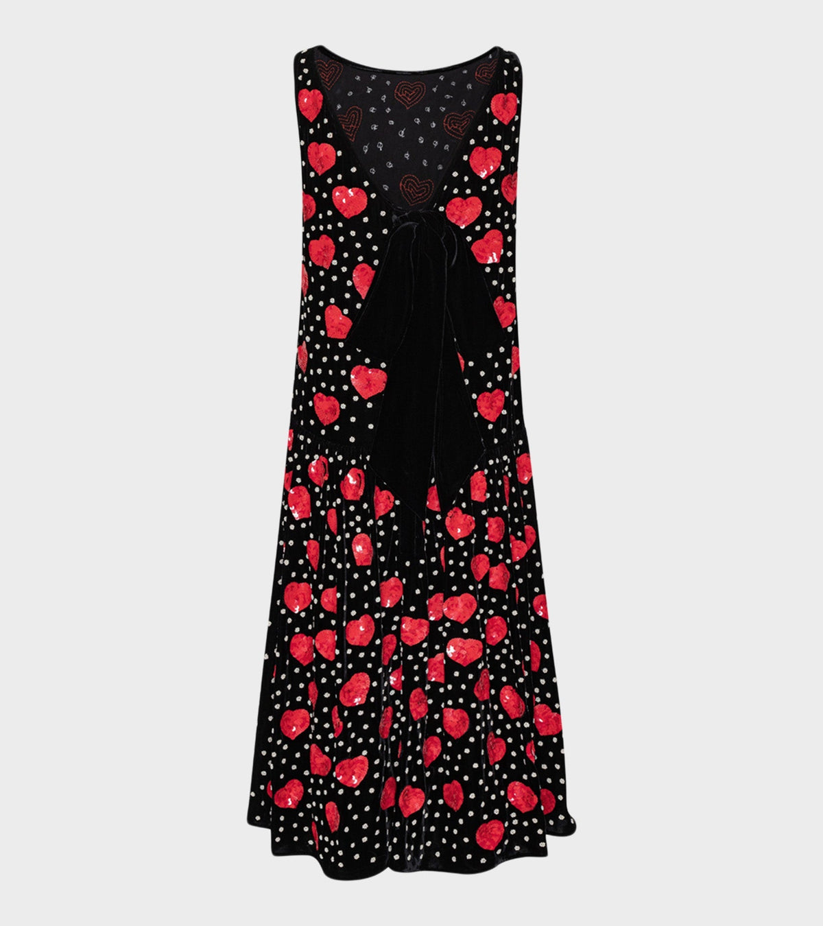 Sonya Dress Black Silk Velvet