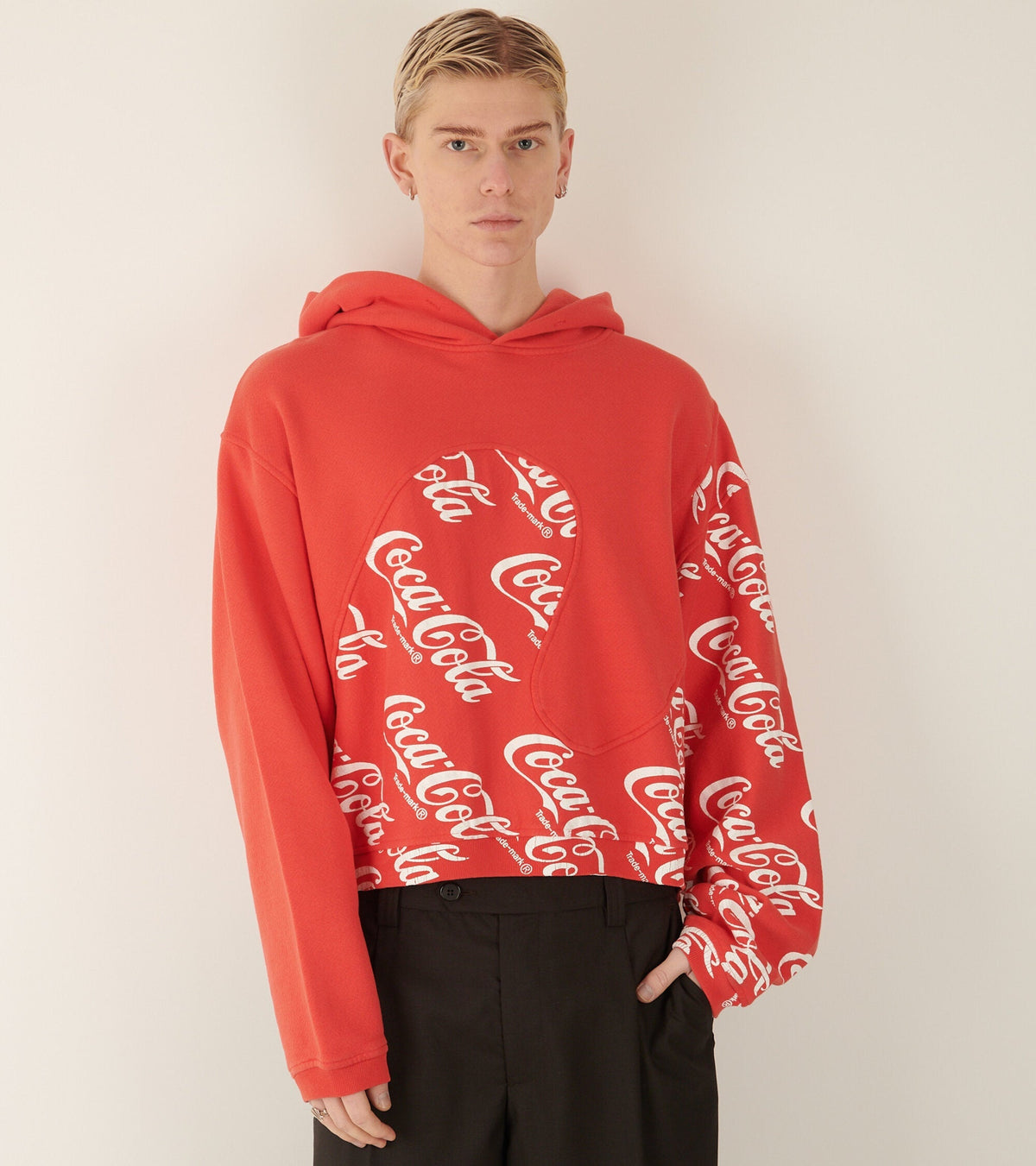 Coca Cola Swirl Hoodie Red