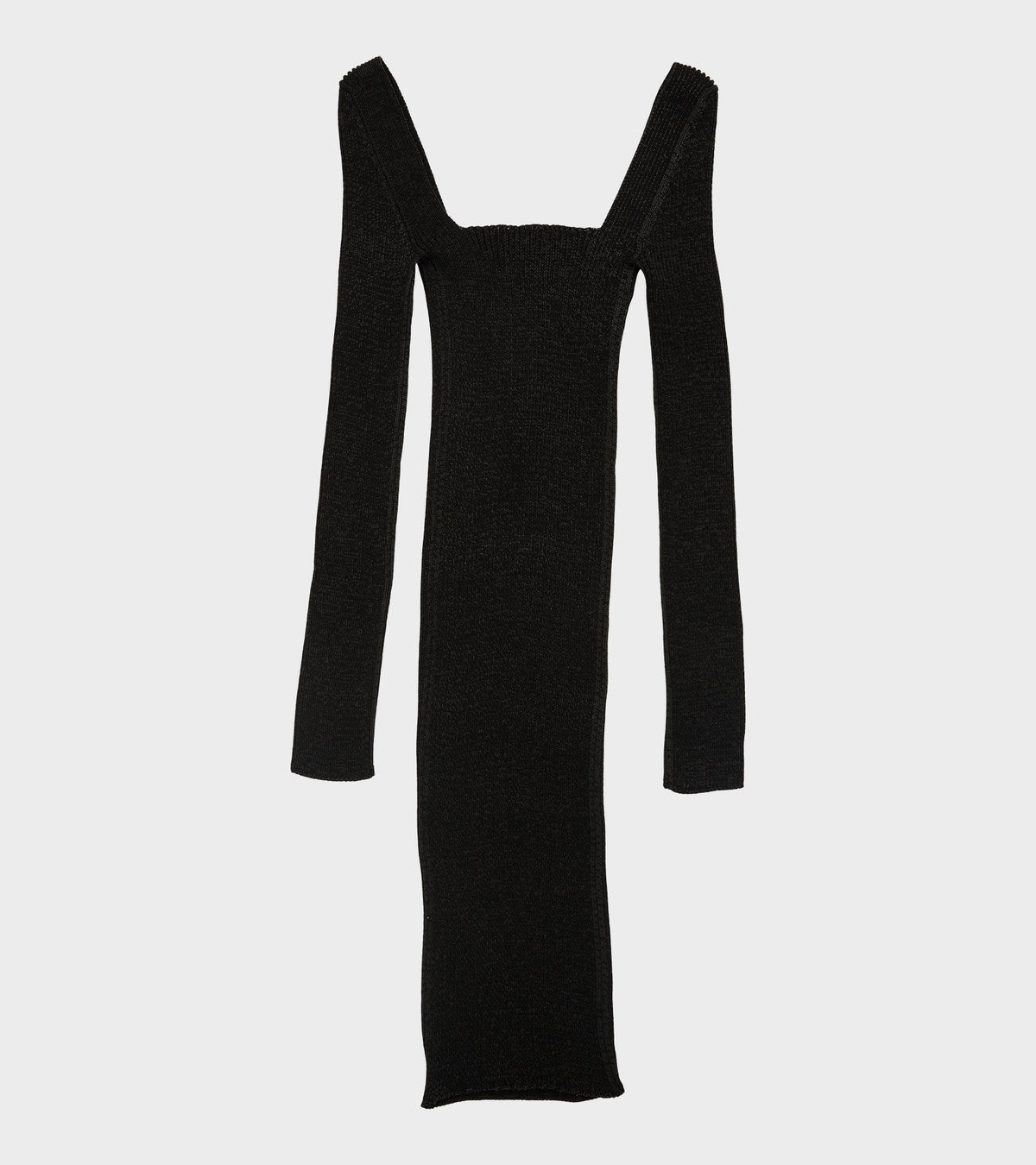 Emma Square Neck Dress Black