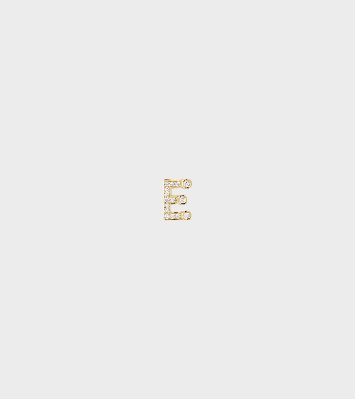 Petite E Earring Gold