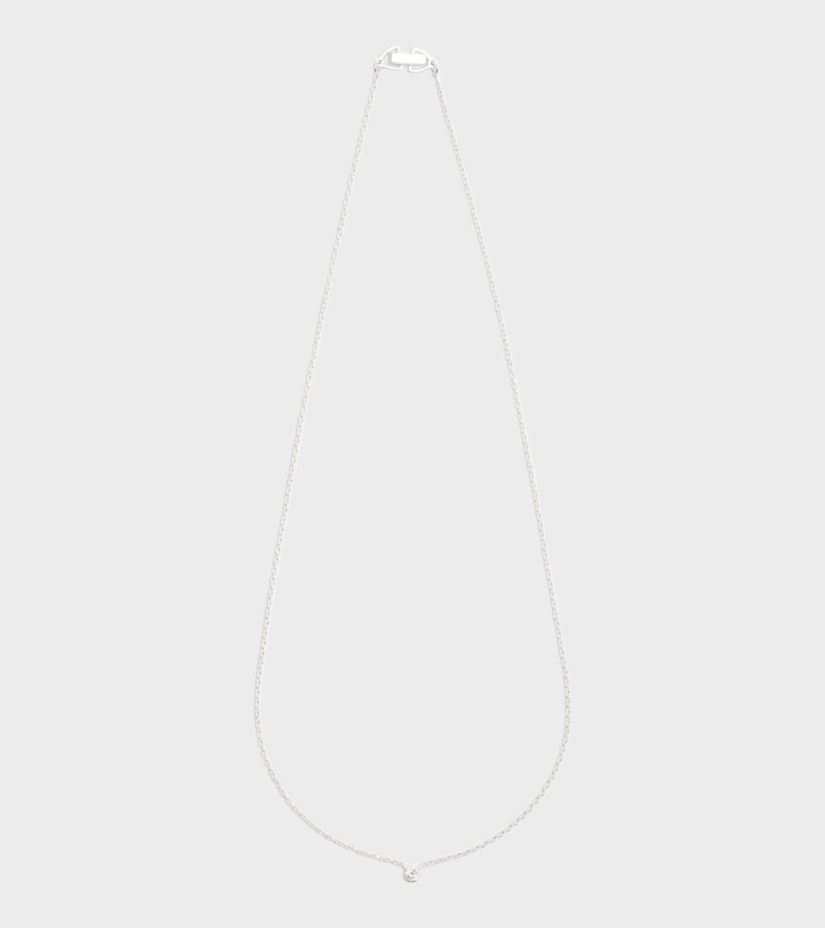 Oda Floating Necklace Silver